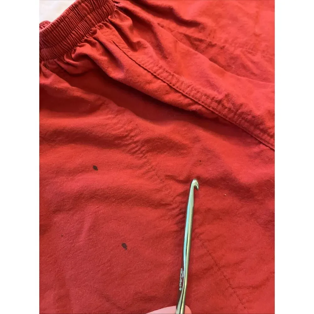 VTG Patagonia Kids Youth M (10) Red Nylon Swim Trunks Lined w Mesh READ STAIN